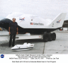 Dale Reed with X-38 and a Subscale Model Used in Test Program