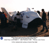 X-38 on Lakebed after Landing on Second Free Flight